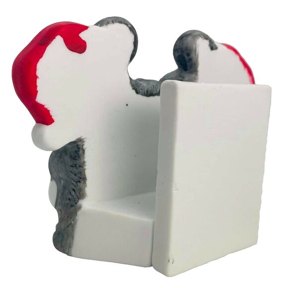 Vintage Mice Table Napkin Holder Christmas  House of Lloyd Around The World 1986 - Picture 6 of 10